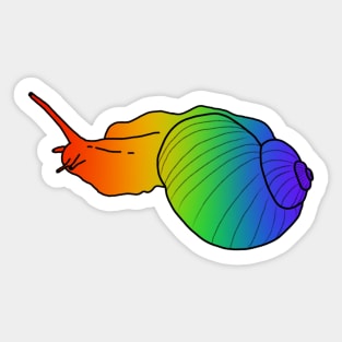 rainbow snail Sticker